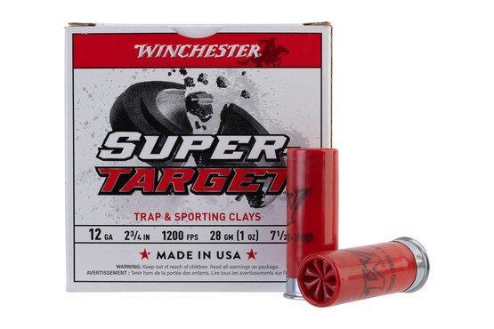 Winchester Super Target clay and trap ammunition.